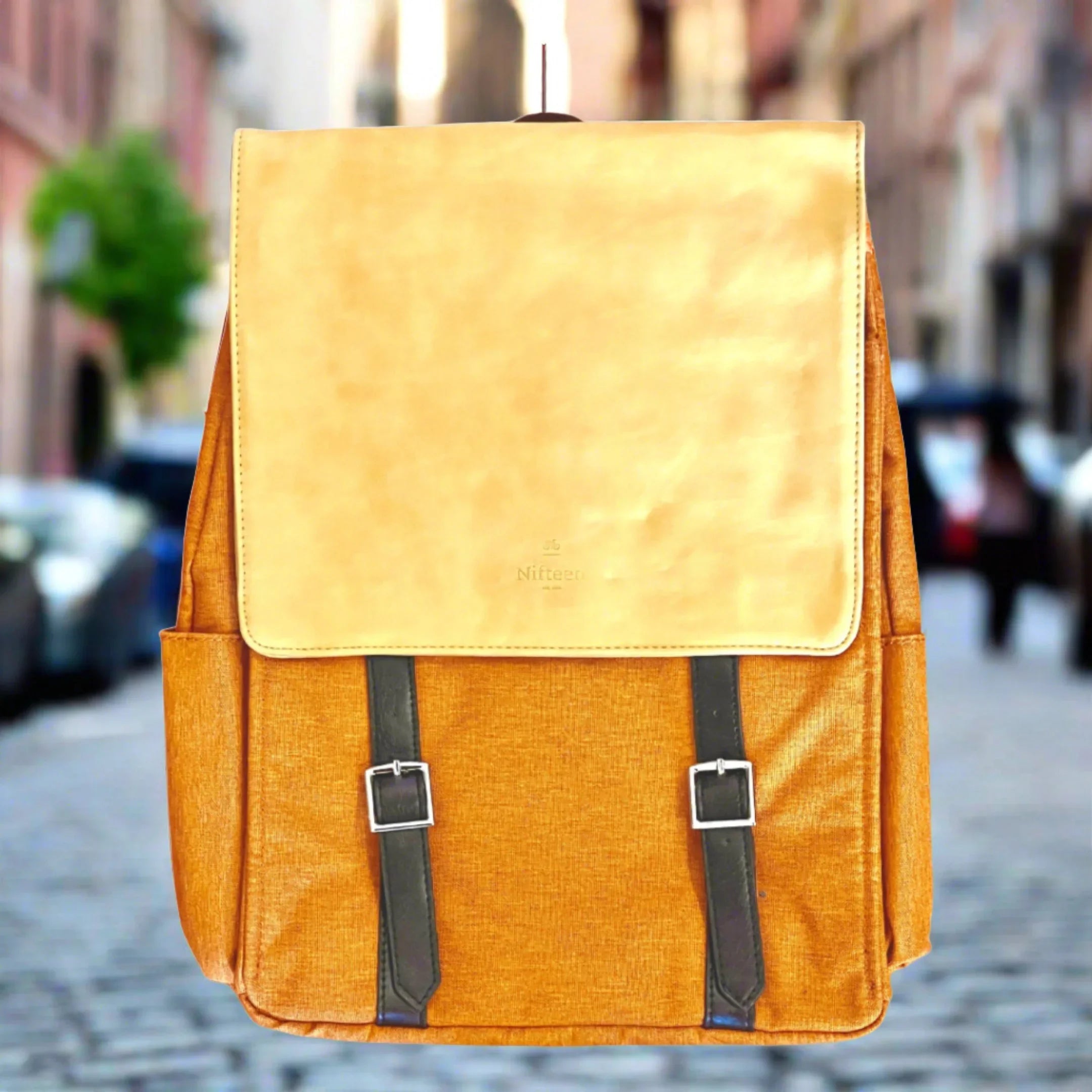 Nifteen – Day Pack For 13” Macbook (Small) - Orange - Tashqila Nifteen – Day Pack For 13” Macbook (Small) - Orange - Tashqila